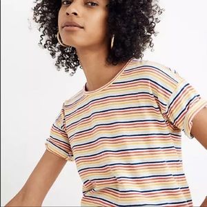 Madewell Rainbow Crewneck Tshirt